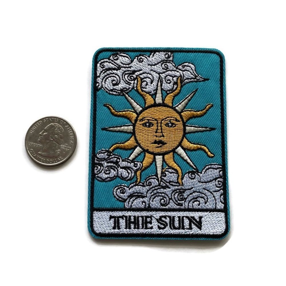 The Sun Tarot Card Embroidered Patch - Picture 2 of 3